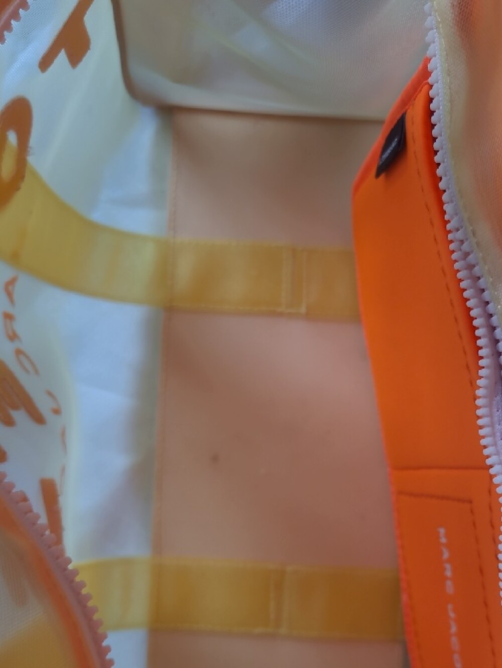 Marc Jacobs Yellow and Pink Transparent 'The Tote Bag' - Picture 9 of 12